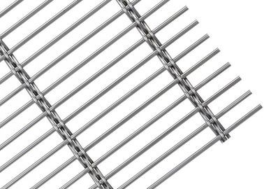 Rod Crimped Wire Mesh، الفولاذ المقاوم للصدأ شبكة الأسلاك المعمارية للديكور