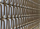 الفولاذ المقاوم للصدأ حبل ديكور شبكة أسلاك ، شبكة الفن البرونزي لقاعة مصعد