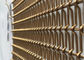 الفولاذ المقاوم للصدأ حبل ديكور شبكة أسلاك ، شبكة الفن البرونزي لقاعة مصعد