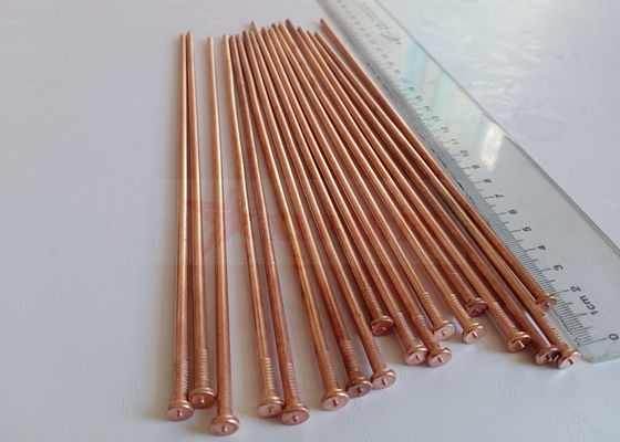 5x160 ملم دبابيس لحام أقراص مدمجة (CD) فولاذ مطلي بالنحاس تستخدم لتثبيت مادة العزل على السطح الفولاذي