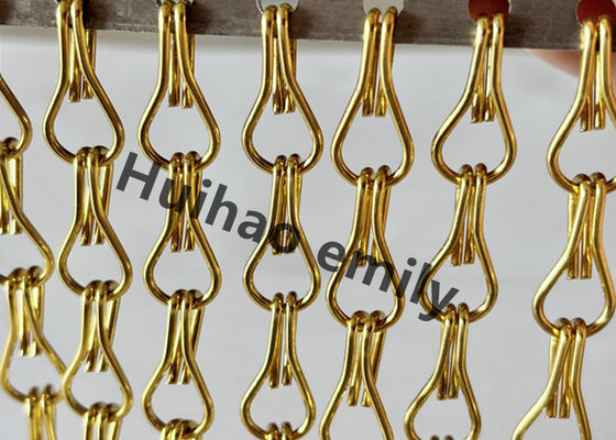 12x24mm الألومنيوم الحديدية شبكة سلسلة الستار مع المعالجة المضادة للأنوديز