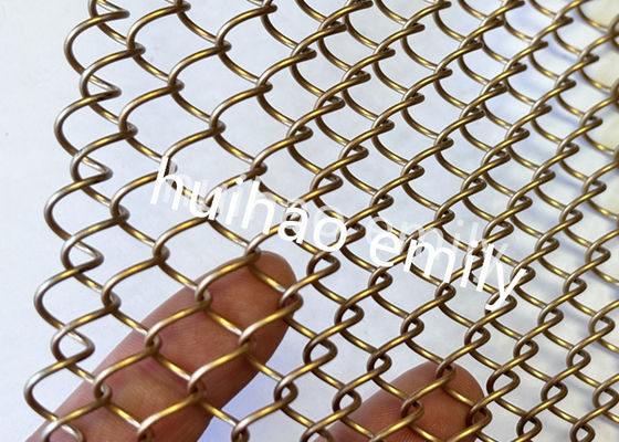 8x8mm فتحة الألومنيوم المعدنية الملفوفة الشبكة كما الفضاء القسمة الستار