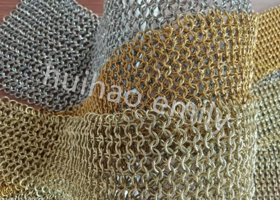 التصميم الداخلي الحديدية الدائرية حلقة شبكة الستار مع SS Eletroplating