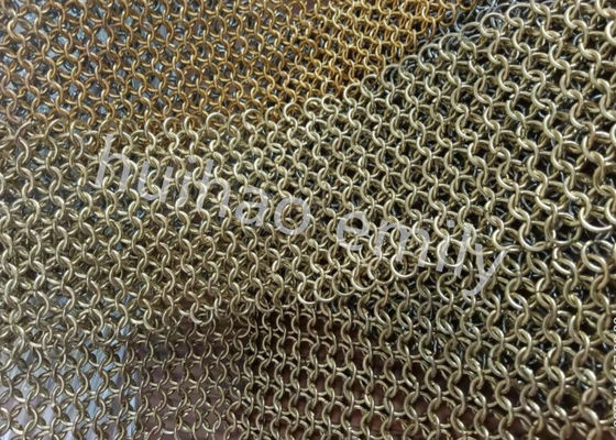 التصميم الداخلي الحديدية الدائرية حلقة شبكة الستار مع SS Eletroplating