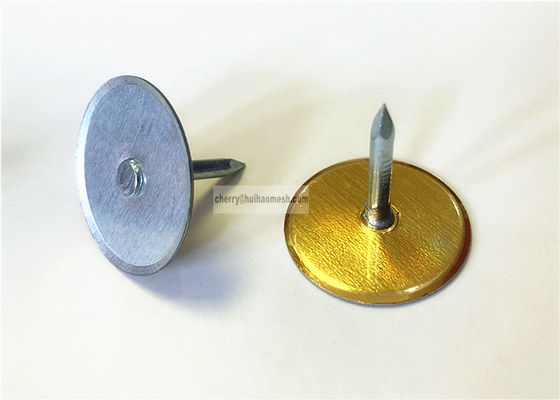 2.7mm كأس رئيس CD مسمار لحام دبابيس الصلب المجلفن لتأمين العزل على سطح معدني