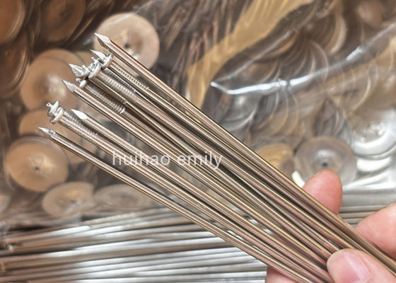 11Ga الفولاذ المقاوم للصدأ 316L العزل CD الدبوسات الدبوسية لحام مع غسالة القفل الذاتي