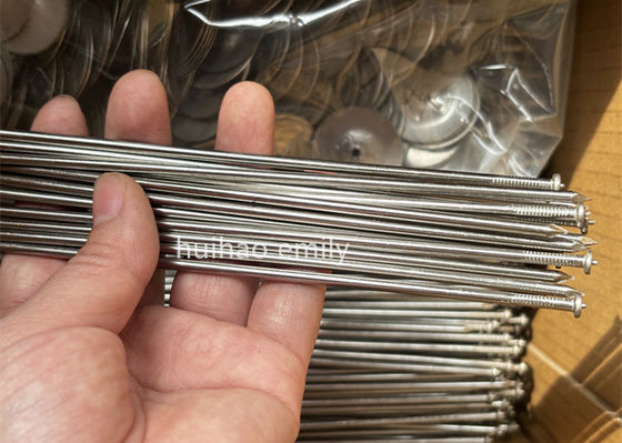 11Ga الفولاذ المقاوم للصدأ 316L العزل CD الدبوسات الدبوسية لحام مع غسالة القفل الذاتي
