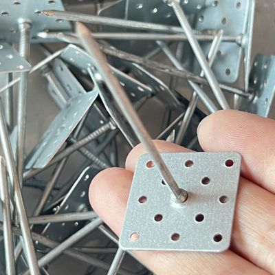 1.6x24x24mm ألومنيوم المنفثات العازلة الدبوس اللاصق الذاتي المستخدمة للجدران العازلة الخارجية