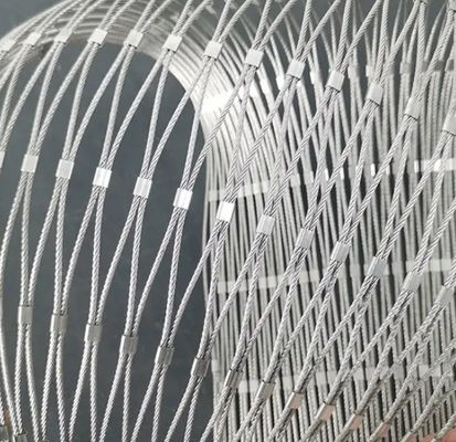 المعماري مرنة 2'' X 2' SS304 شبكة الحبل للسلامة