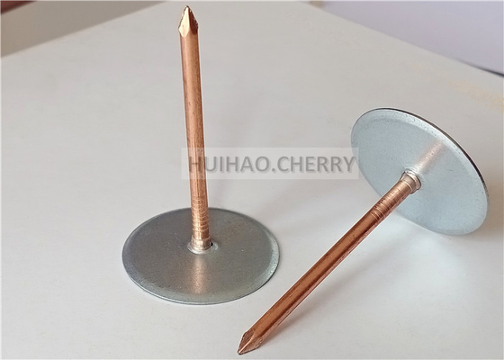 M1.8x50 دبابيس عزل مجرى الهواء من الفولاذ المجلفن لتثبيت العزل على السطح الفولاذي