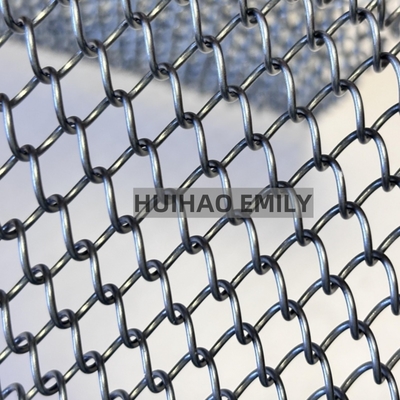 0.8mmx8mm سبيكة الألومنيوم المعدنية الملفوفة الستائر المرنة الحديدية الشبكة الستارة