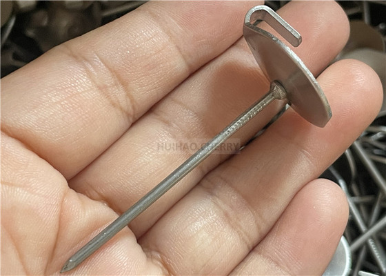 63.5mm 14ga Stainless Steel Lacing Anchor Insulation Fastening System Accessories For Removable Insulation Blanket