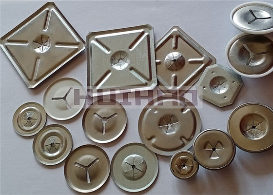 1-1/2" 38 مم غسالات مسطحة ذاتية القفل من الفولاذ المقاوم للصدأ 304 لتثبيت دبابيس العزل الحراري مقاس 12