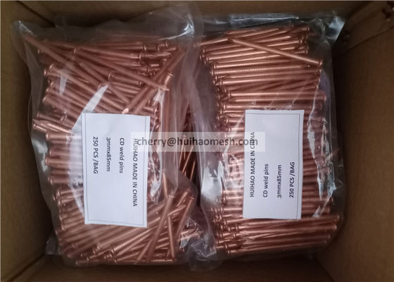 مكثفات الفولاذ المطلي بالنحاس أدوات التوصيل المفروضة 3x65mm للعزل
