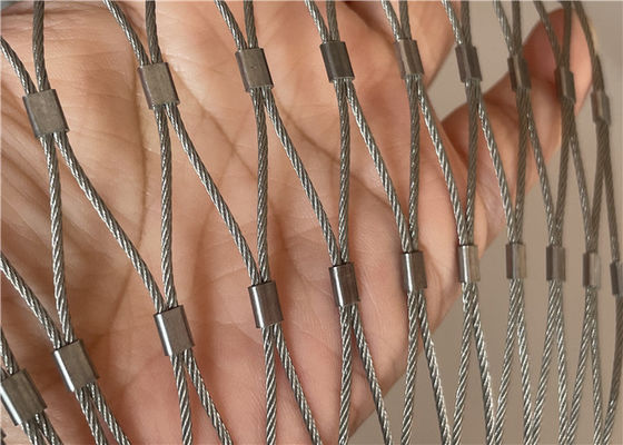 شبكة سلكية من الفولاذ المقاوم للصدأ مرنة ومتينة لملء الدرابزين