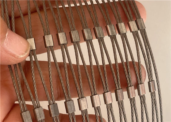 شبكة حبل من الفولاذ المقاوم للصدأ 3.0 مم لمنع السقوط تستخدم لملء الدرابزين