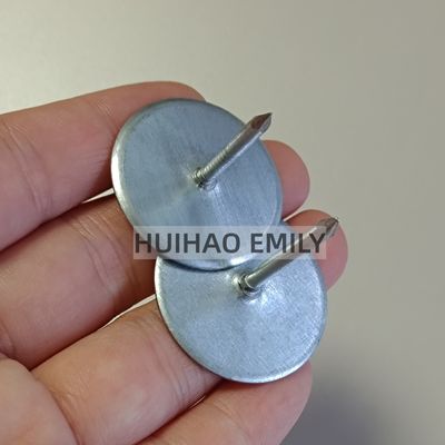 مسامير عزل برأس كوب من الفولاذ المجلفن تلحم بالصفيح المعدني لأعمال القنوات