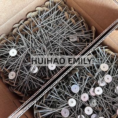 دبابيس لحام عازلة ذات رأس كوبي مطلي بالنحاس 2.7x50 مم مع حلقة تثبيت