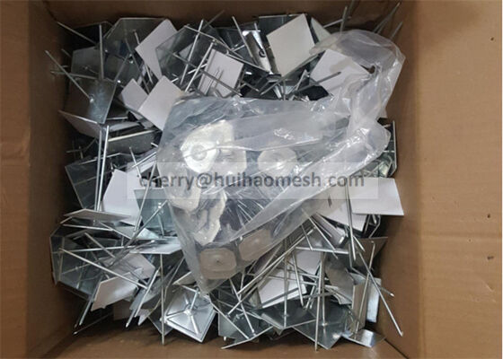 63.5 ملم الفولاذ المغلف الدبوس العازل الذاتي لتركيب ألواح العزل الرغوة