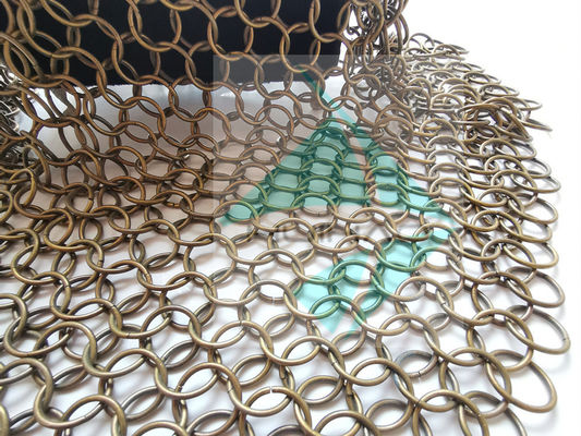 2mm 20mm الحلقة المعدنية الشبكة الحاجز الحاجز الزخرفة