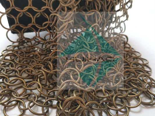 2mm 20mm الحلقة المعدنية الشبكة الحاجز الحاجز الزخرفة