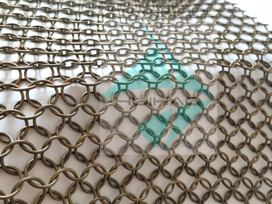 2mm 20mm الحلقة المعدنية الشبكة الحاجز الحاجز الزخرفة