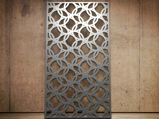 1220x3050mm ليزر قطع ألومنيوم شبكة لوحة للسياج الخارجي
