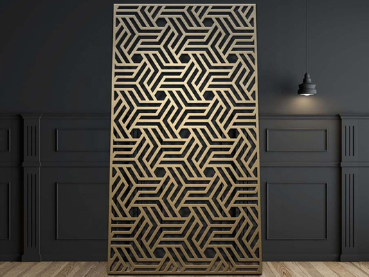 1220x3050mm ليزر قطع ألومنيوم شبكة لوحة للسياج الخارجي