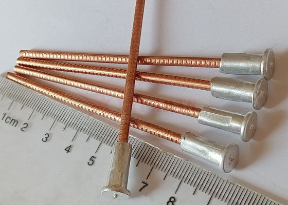 3x90mm الفولاذ المطلي بالنحاس ثنائي المعادن CD الدبابيس لحام مع أساس لحام الألومنيوم