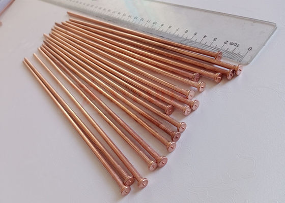 4x245mm مسامير عزل لحام الأقراص المضغوطة، طلاء نحاسي، فولاذ طري، للحام حاجز السفينة