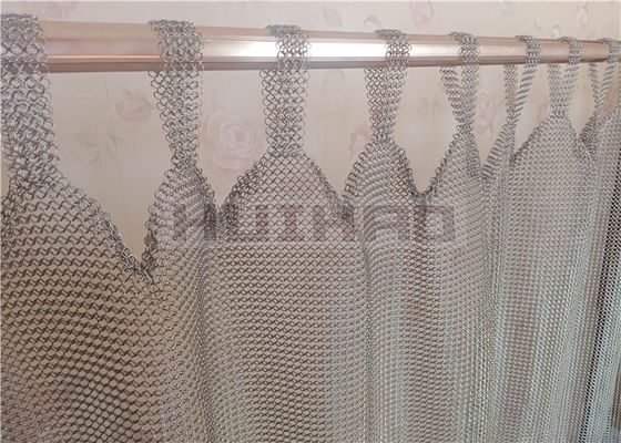ستارة من الفولاذ المقاوم للصدأ جاهزة لتعليق ستارة Chainmail 0.8x7mm للديكور المعماري
