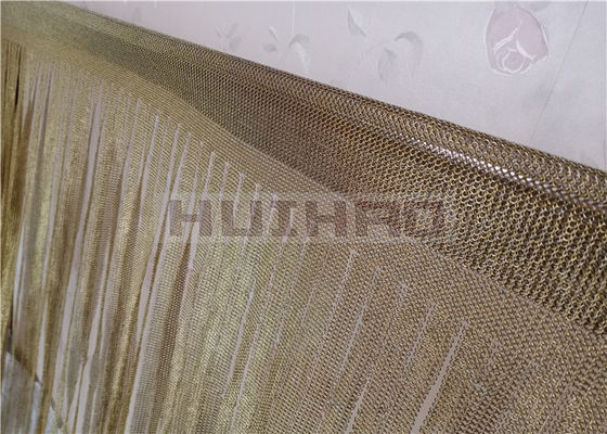 0.53x3.81mm الفولاذ المقاوم للصدأ حلقة معدنية شبكة النحاس لون للستائر السلاسل