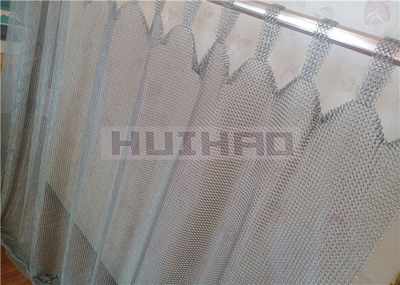 0.8x7mm الفولاذ المقاوم للصدأ سلسلة بريد شبكة الستائر نوع لحام لمقسومات الغرفة