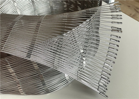 1.5mm flexible stainless steel cable mesh 316 Grade Used For public balustrades