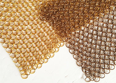 ضوء Dedeusing Chainmail حلقة معدنية مش للديكور الداخلي التقسيم