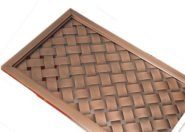 العمارة خارج التصميم قاعة الحفل المعادن واجهة النسيج مع النحاس العتيقة