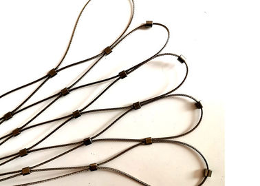 2MM ديا مرنة الفولاذ المقاوم للصدأ حبل شبكة الأمان لحماية سقوط المنحدر