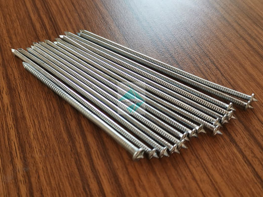 2.7 × 75 مم دبابيس لحام ألومنيوم CD مع رأس مسطح ، مسامير لحام 10Ga X 110mm CD مع غسالة ذاتية القفل