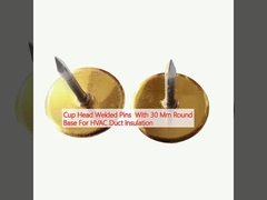أدوات مقاومة الرأس الكوب مع 30 مم القاعدة المستديرة لعزل قنوات HVAC