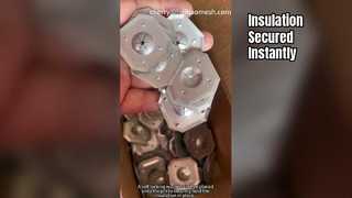 دبابيس وغسالات عصا العزل لتثبيت الألواح العازلة على الجدران والأسقف والأرضيات